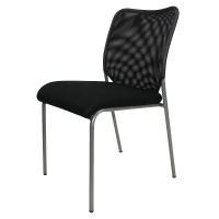 <万保>办公椅 办公家具 钢制四脚办公网椅 舒适透气会议椅 员工椅 现代简约