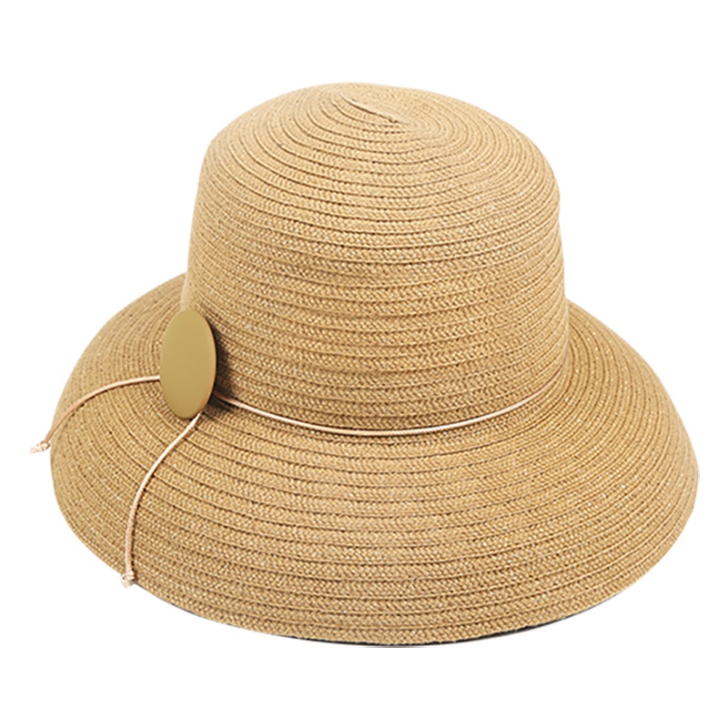 宏达HONDAR 法式优雅立体圆扣大沿遮阳帽防晒遮脸