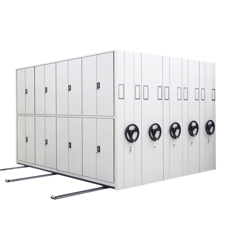 卓澳手摇式移动密集架档案文件柜资料柜钢制轨道密集柜每立方