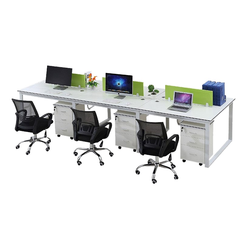 富和美(BNF)职员办公桌椅屏风员工位职员位现代简约办公家具电脑桌004