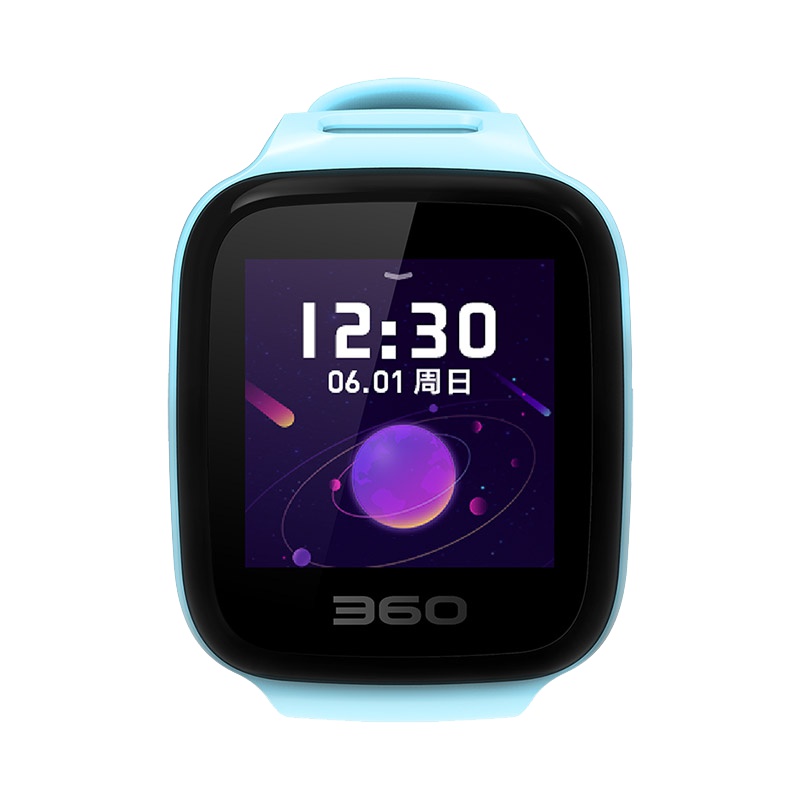 360(360)儿童手表7C拍照防水版 电话手表 智能定位手电筒 360儿童电话 儿童手表7C W802 天空蓝