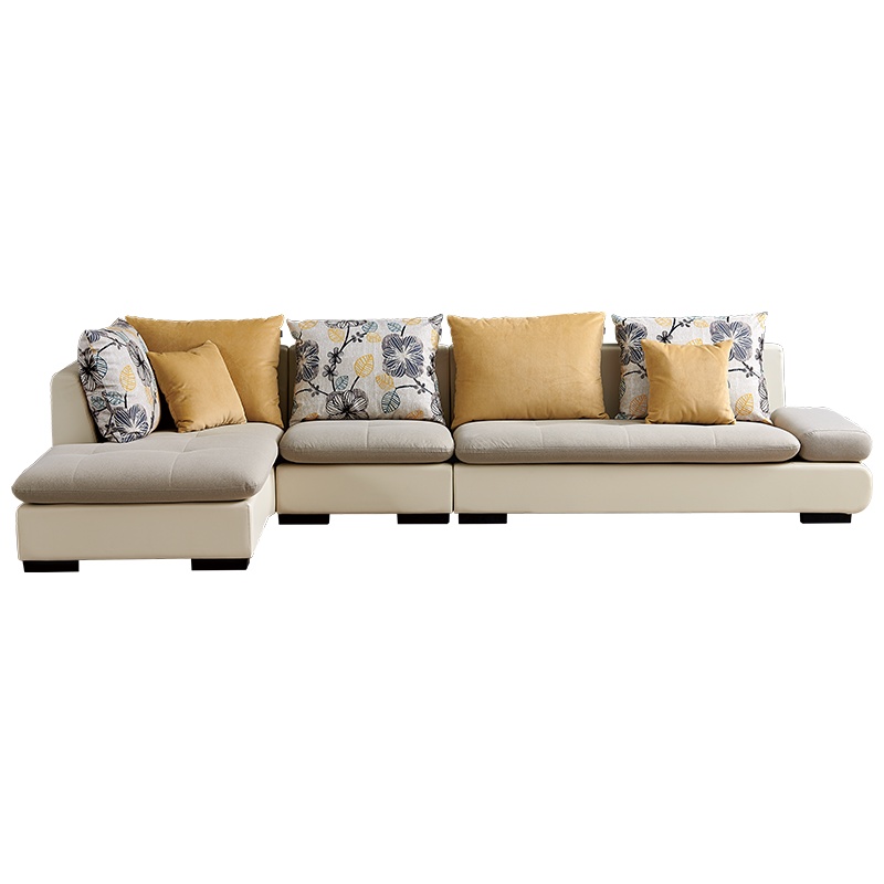 全友沙发现代简约客厅皮布沙发整装皮布艺沙发 全友家居小户型沙发客厅沙发102210