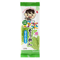 播州日本进口食品日式汤面菠菜细挂面120g