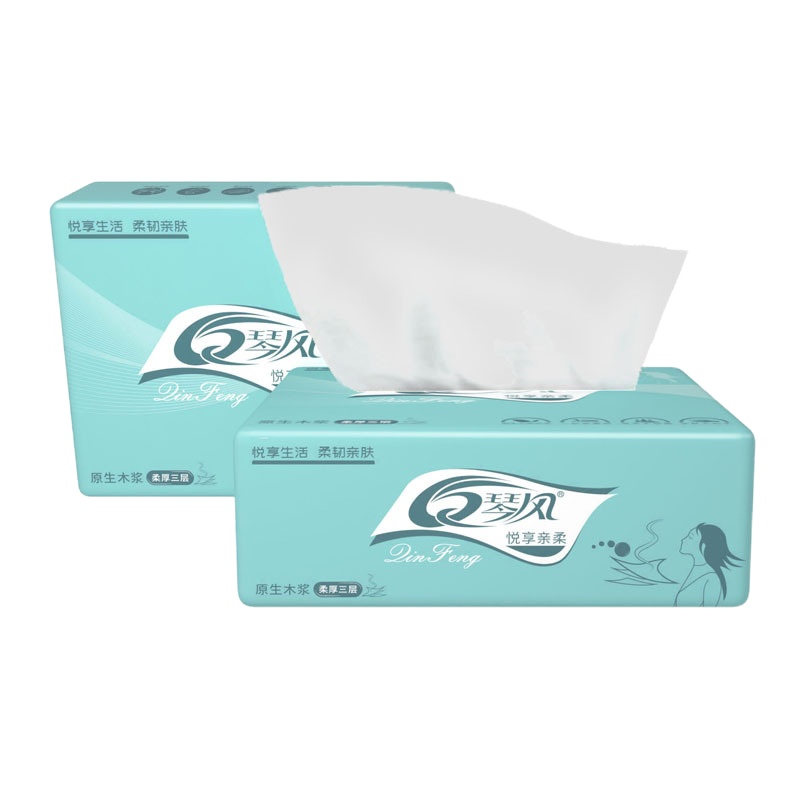 琴风抽纸整箱特惠装家用餐巾纸母婴适用卫生纸整箱抽纸
