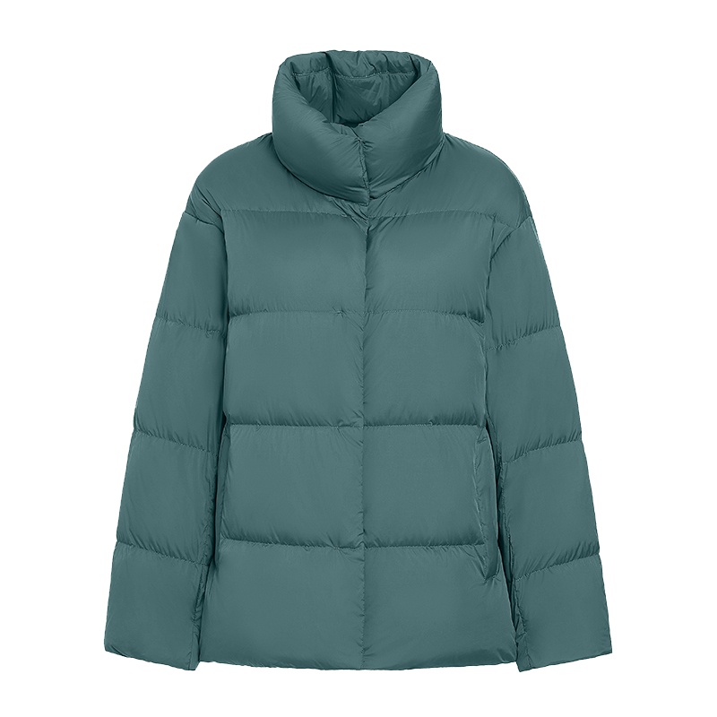 鸭鸭 新款羽绒服女短款轻薄小个子宽松休闲外套