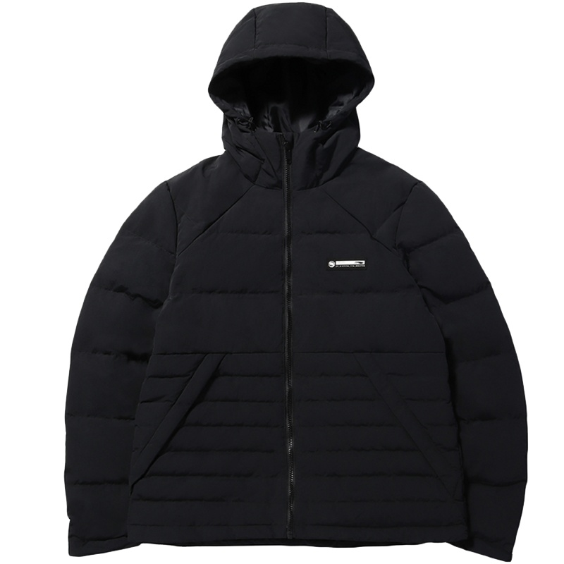 李宁男子防风保暖加厚羽绒服