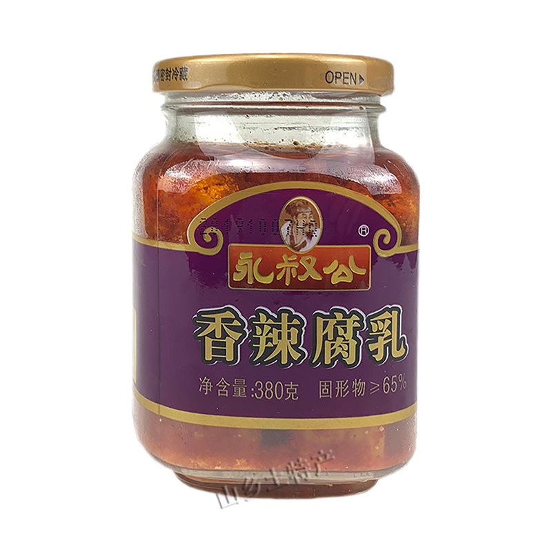 永叔公香辣腐乳380g 塑瓶