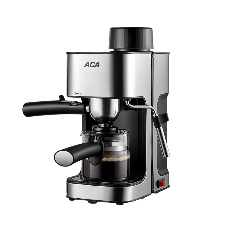 北美电器（ACA）压力式咖啡壶AC-E024A 家用商用小型意式咖啡机高压花式奶泡