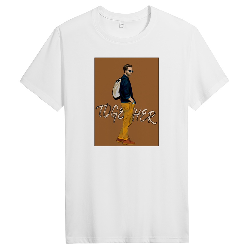 男短袖夏季纯棉T恤青年潮牌上衣服修身半袖 DT10394