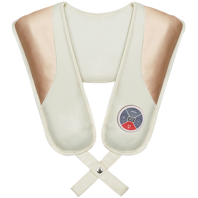 佳仁(JARE)按摩披肩多功能肩颈按摩器颈部腰部肩部脖子家用捶打敲打电动颈椎加热 JR-688-9D 金色