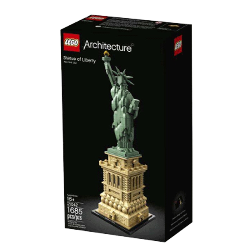 LEGO乐高 Architecture建筑系列 21042 美国自由女神 粉丝收藏款 12岁＋ 1685粒拼插积木