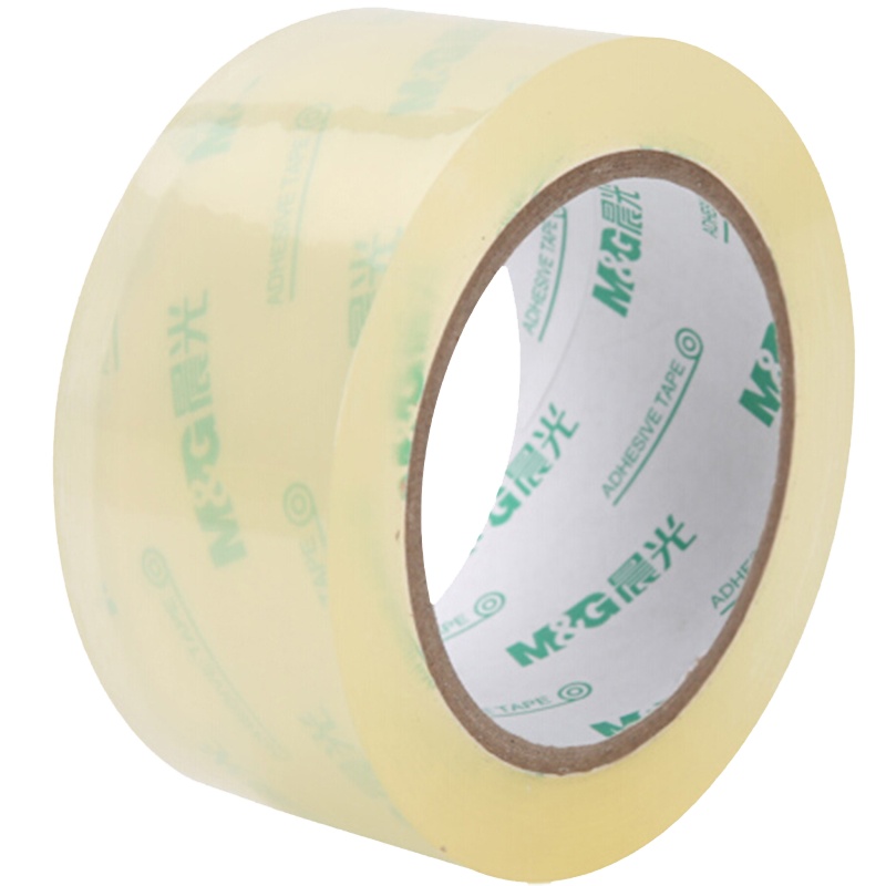 晨光 AJD97388文具50um超透封箱胶带打包胶带 大胶布 宽48mm*100y(91.4米/卷) 单卷装 透明