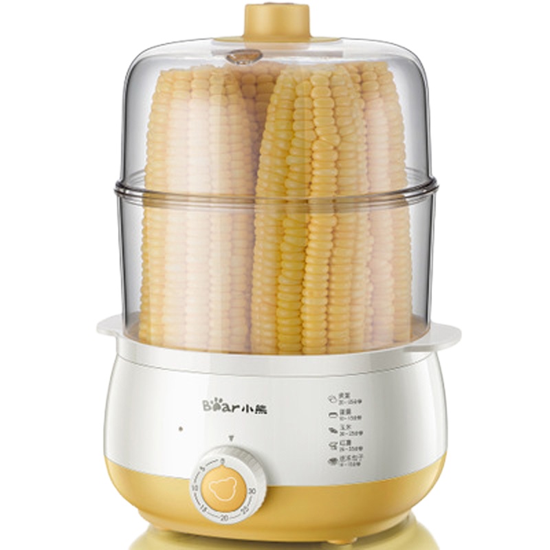 小熊(bear) 煮蛋器 家用早餐迷你机蒸蛋器自动断电微电脑预约定时双层ZDQ-A14R1
