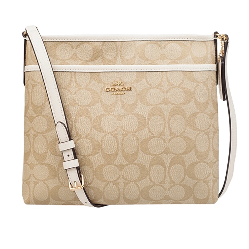 Coach 蔻驰 女士米色帆布PVC 斜挎包 F29210IMDQC