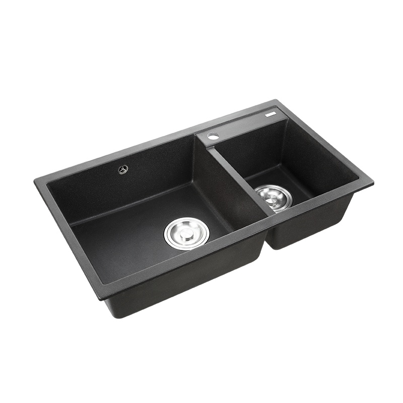 摩恩石槽厨房石英石洗菜池花岗岩厨盆水槽双槽27901BL01