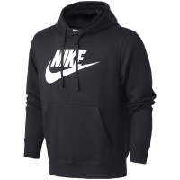 NIKE耐克男装上衣简约保暖连帽套头衫宽松卫衣运动服BV2974