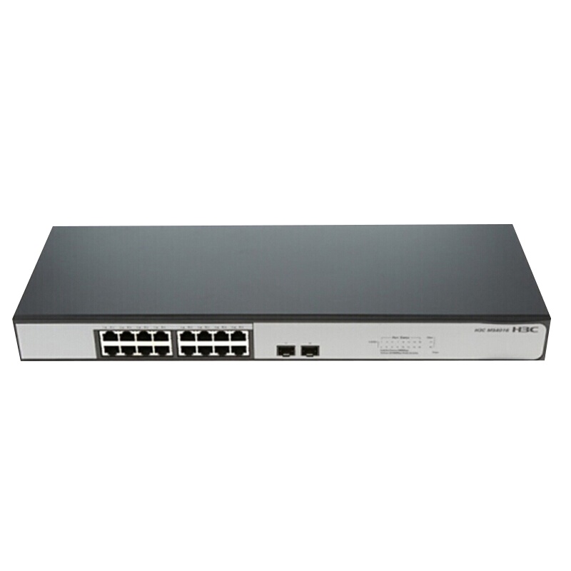 华三(H3C)MS4016 16口全千兆非网管机架式监控专用企业级网络交换机