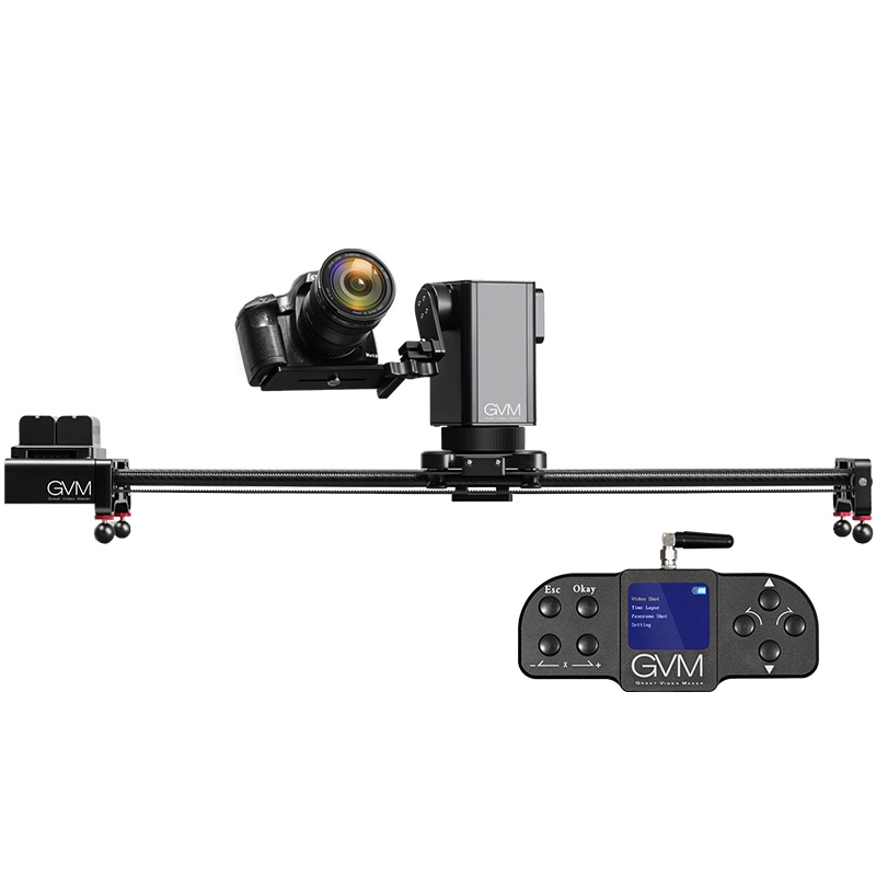 GVM3D 三轴俯仰电动摄影滑轨 单反相机跟焦电控延时摄像轨道