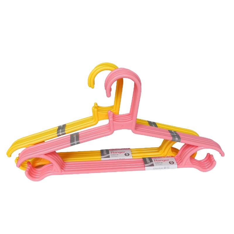 茶花 晾衣架晒衣架轻便型衣服架子 5支/套 07041T