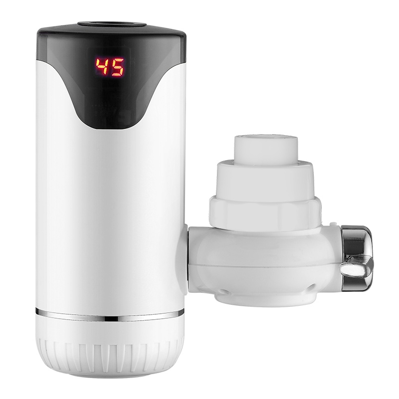 沃牧 WM-005 电热水龙头银色带漏保 接驳式