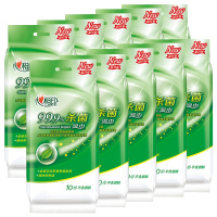 心相印湿巾成人小包除菌消毒湿纸巾随身装单片便携单独装10包100片