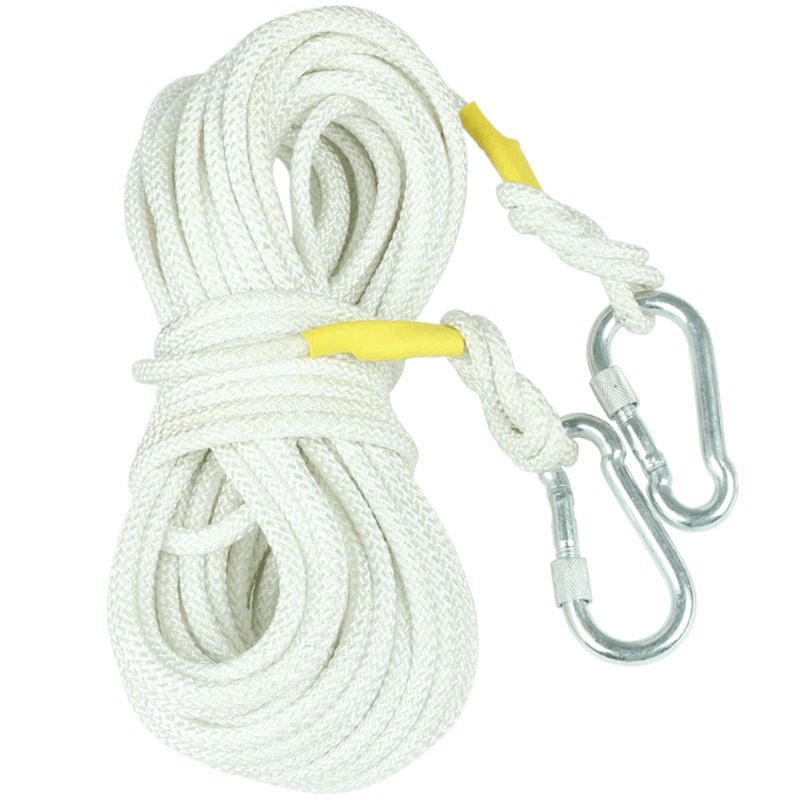 高空作业安全绳户外安全带绳子保险绳应急安全绳户外登山保洁安装空调施工电工防坠落10米配双钢钩