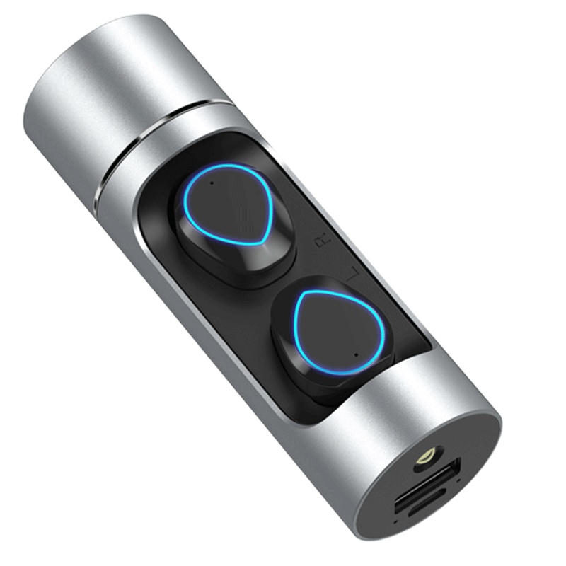 AEITTO K08真无线蓝牙耳机 游戏音乐运动迷你入耳式 适用于苹果/华为/荣耀/oppo/vivo/小米银