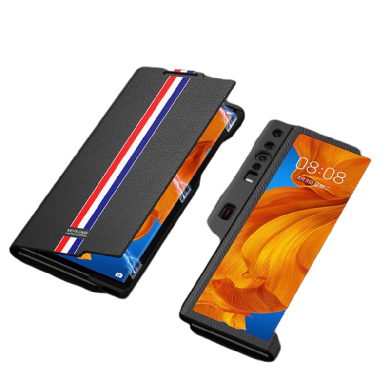 VMONN华为matexs手机壳折叠屏磁吸皮革翻盖Huawei保护套全包防摔秒变支架mate翻盖式双屏视窗新款个性男