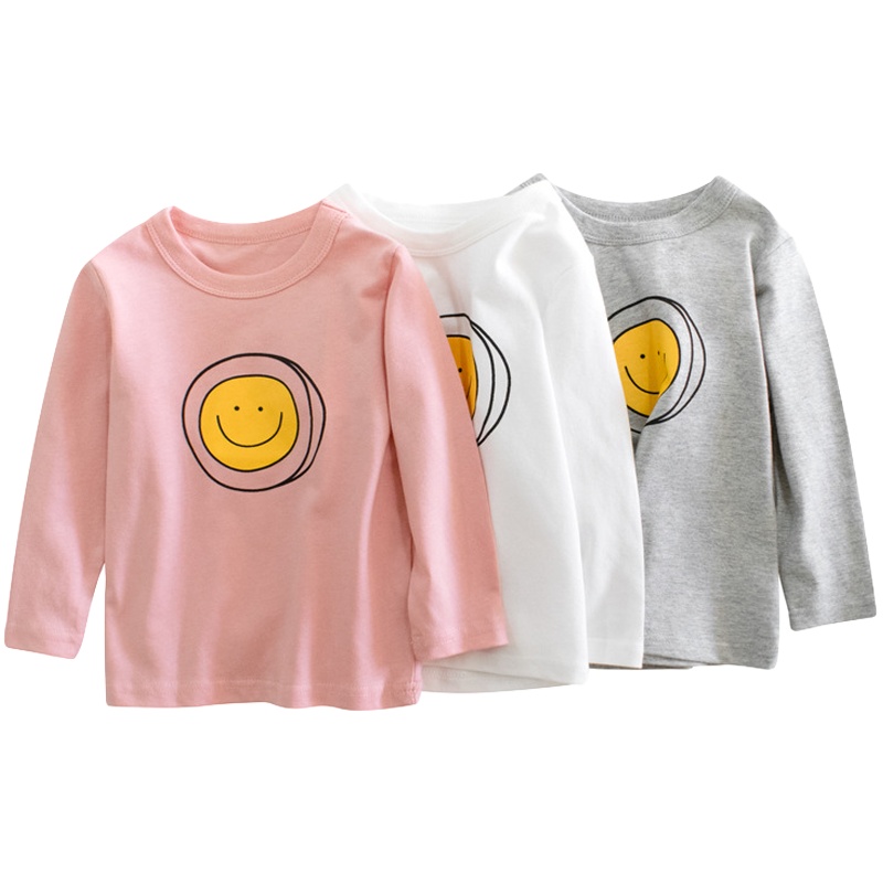 秋款新款童装T恤源头 宝宝衣服女童纯棉打底衫元氣小猴STRONG MONKEY