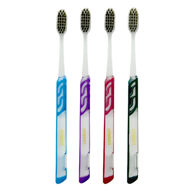 贝诺 德国进口旋金中软毛牙刷一只装*2