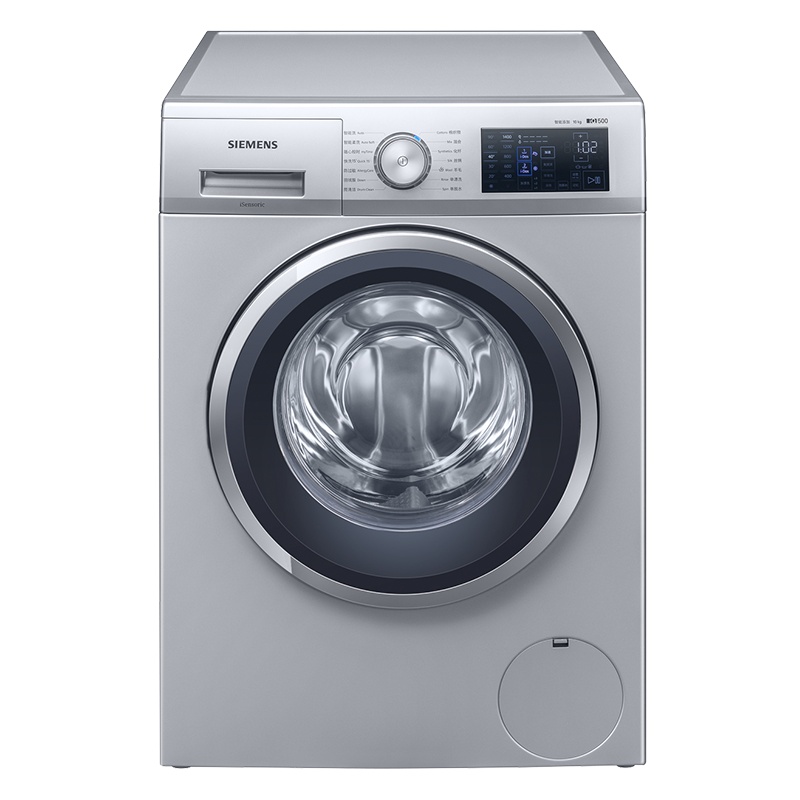 西门子(SIEMENS)XQG100-WB45UM181W 10公斤 高温煮洗 变频 智能添加 滚筒洗衣机(银色)