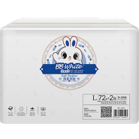 白又白BB.White纸尿片婴儿柔薄透气春秋L码144片干爽9kg-13kg