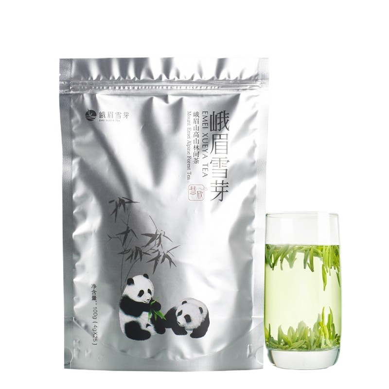 峨眉雪芽 茶叶 慧欣100克\/袋 明前春茶绿茶自饮装
