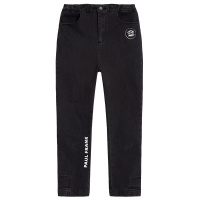 Paul Frank/大嘴猴春秋季新款牛仔长裤女宽松黑色紧身裤学生潮