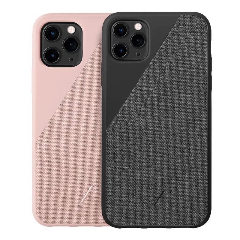 Native Union Canvas织布冷淡风苹果防摔iPhone11 promax6.5手机壳 靛蓝色