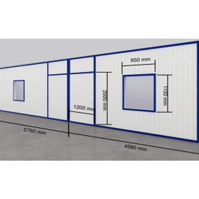 彩钢板房厚7.5cm 含安装 拆除地面硬化混凝土15cm厚 平均高2.4米 不含顶棚 每平米