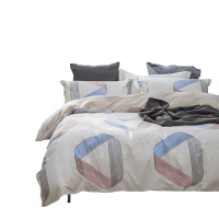 北极绒(Bejirog)家纺 北欧全棉四件套1.5m/1.8m床品4件套纯棉荷叶边床单小清新简约学生被罩