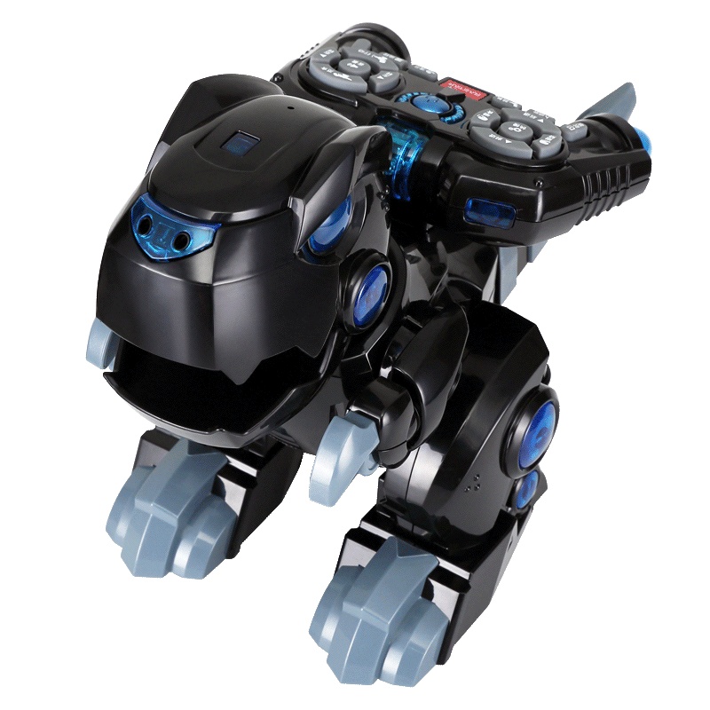 星辉(Rastar)儿童遥控恐龙玩具 智能机器人手势感应电动太空星龙79700子夜黑