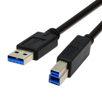 酷比客(L-CUBIC) LCCPUSB3AMBMBK-2M USB3.0打印机线数据连接线 黑色2米