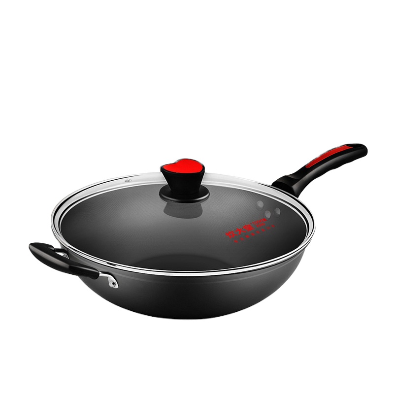 封后炒锅锅盖盖子钢化玻璃锅盖30CM/32CM/34CM厨房配件盖提炒勺 FENGHO 配锅口[内直径32CM]不含锅体