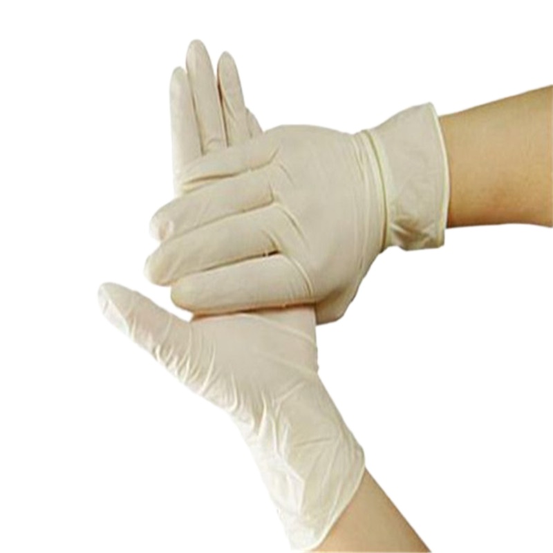 羽兴净化 一次性耐用白丁晴手套 50付盒装