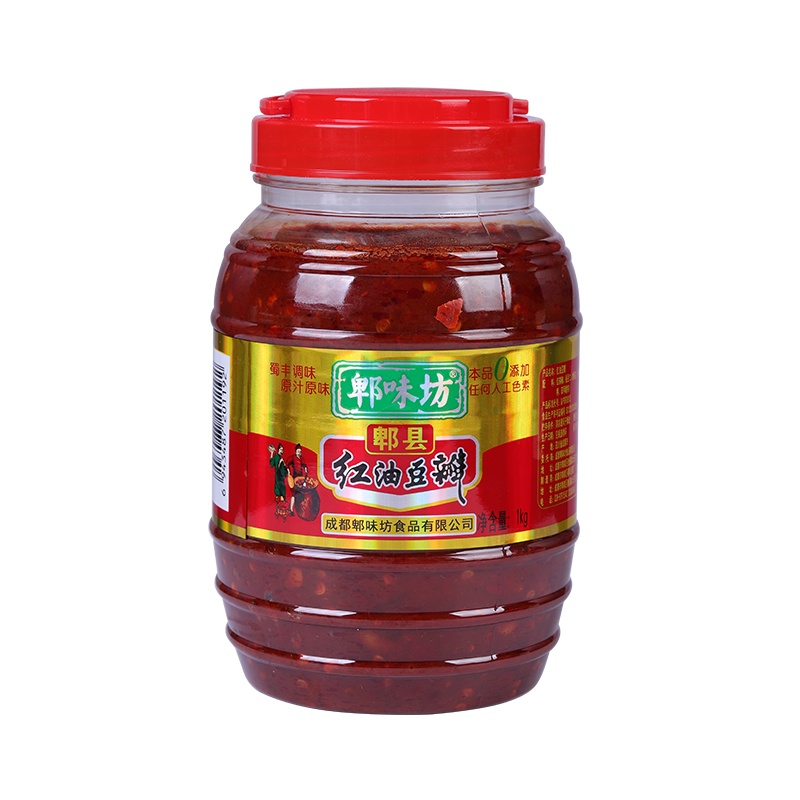 【正宗郫县】恒坤 500g/瓶 1.1kg/瓶 红油豆瓣酱 正宗四川特产瓶装 川菜炒菜拌饭辣椒酱 回锅肉调料