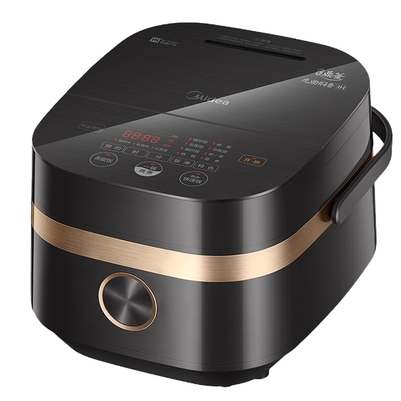 美的(Midea)电饭煲家用IH加热4L家用智能九曲焖香钛金鼎釜一锅两煮MB-HS4006Pro