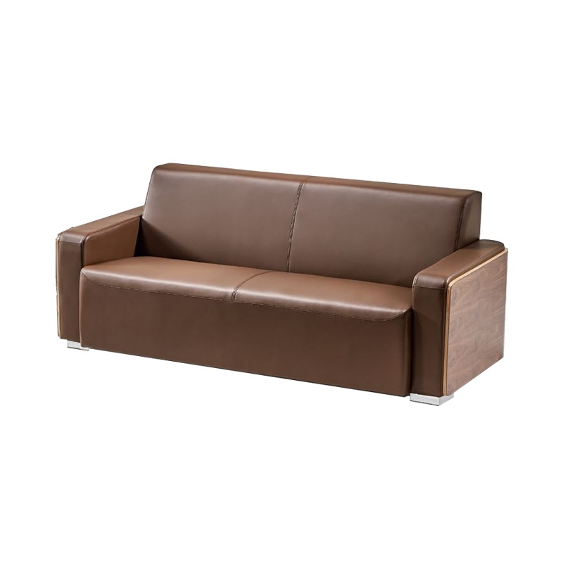 科朔 沙发 办公接待沙发商务沙发牛皮三人位 XTD9313N