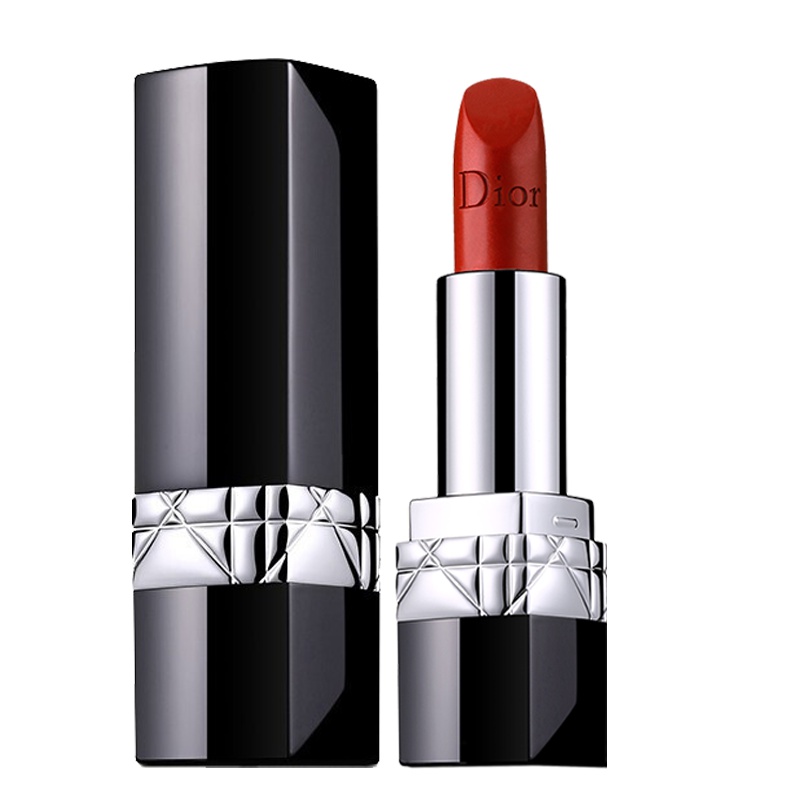 【专柜正品】Dior迪奥口红烈艳蓝金唇膏女士999滋润888哑光 999#金属色 赠玫瑰礼盒礼袋