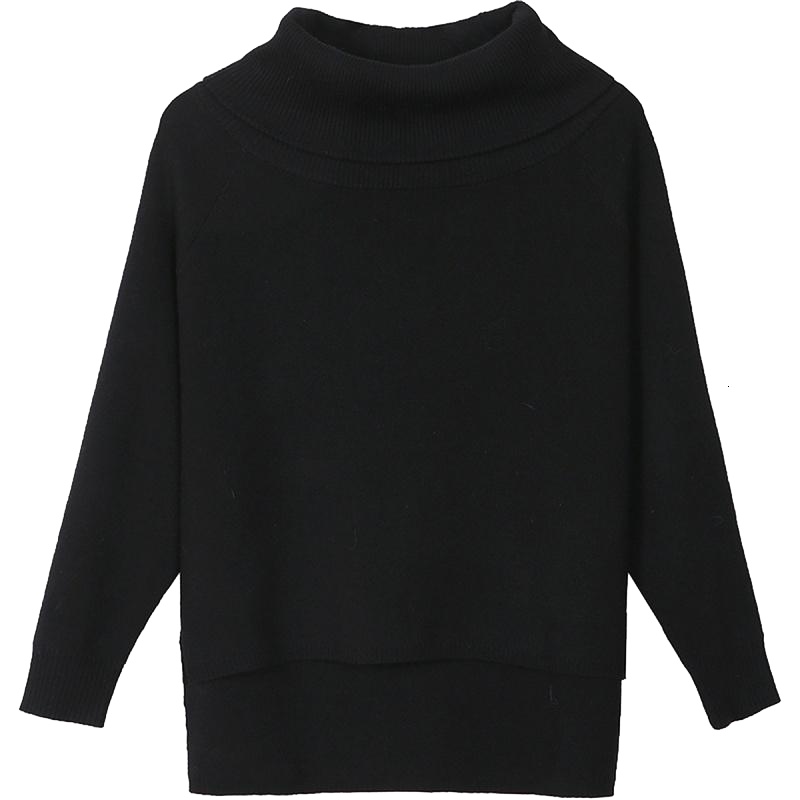 拉夏贝尔针织衫女装冬季新款韩版宽松毛衫学生高领长袖套头打底毛衣30084108