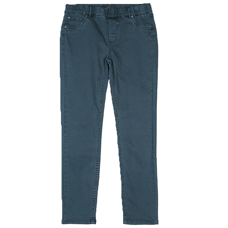 sdeer圣迪奥女装2018春装松紧纯色修身直筒休闲长裤S16180877