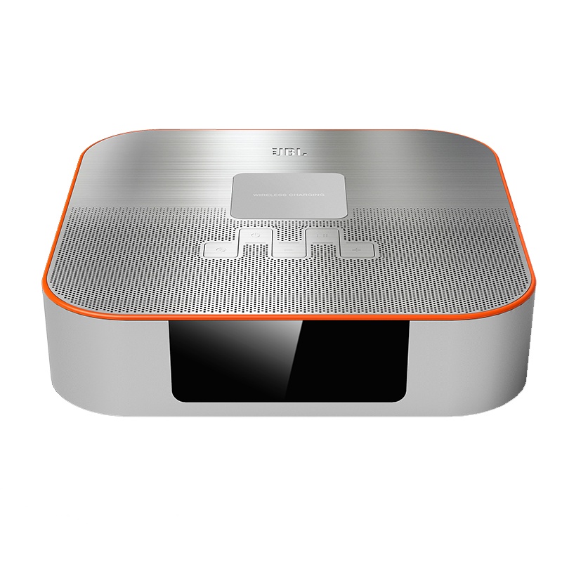 JBL DCS3500 桌面蓝牙音响手机无线充电音箱迷你闹钟FM收音机音响
