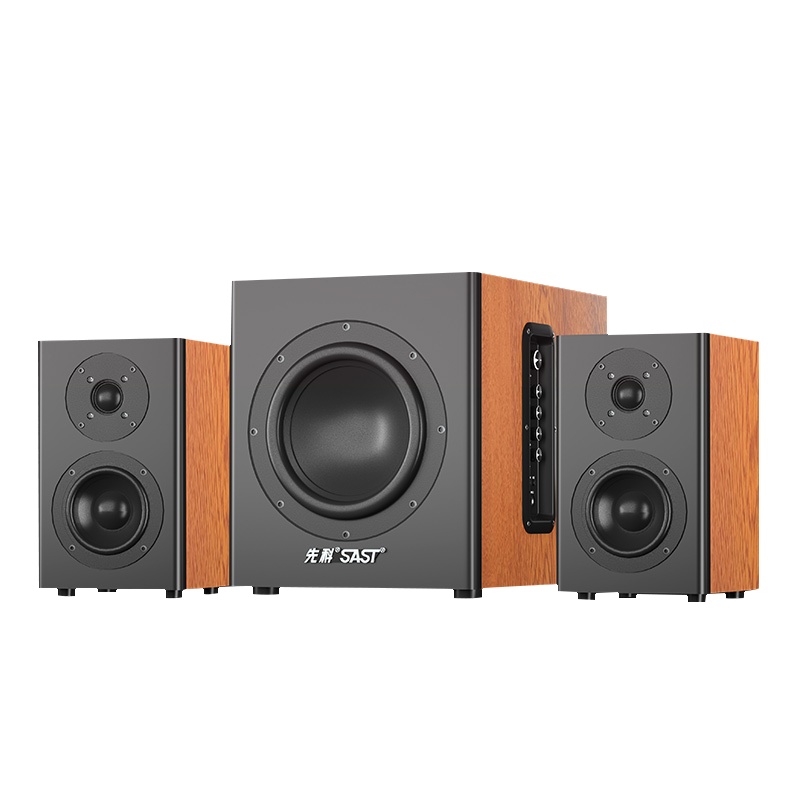 先科(SAST)家庭影院k歌电视音响10寸超重低音炮2.1台式电脑笔记本音箱蓝牙音响大功率木质客厅卧室手机通用