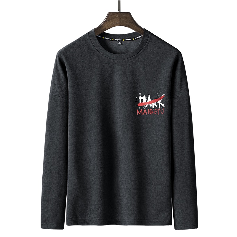 稻草人(Mexican)休闲装帅气潮流士长袖T恤春秋季潮流帅气上衣打底衫潮牌